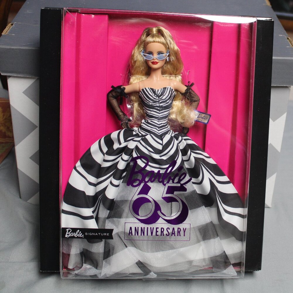 2024 Barbie Signature 65th Anniversary Blue Sapphire Doll Mattel HRM58 NRFB